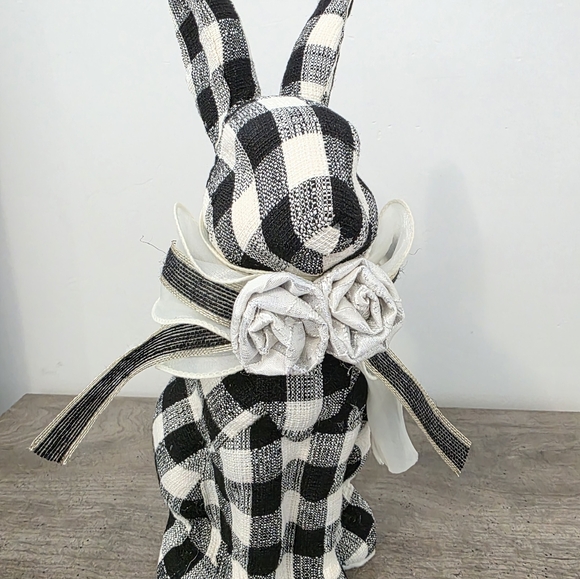 New Checkered Easter Bunny McKenzie child inspired Easter decor 2026 - Picture 3 of 7